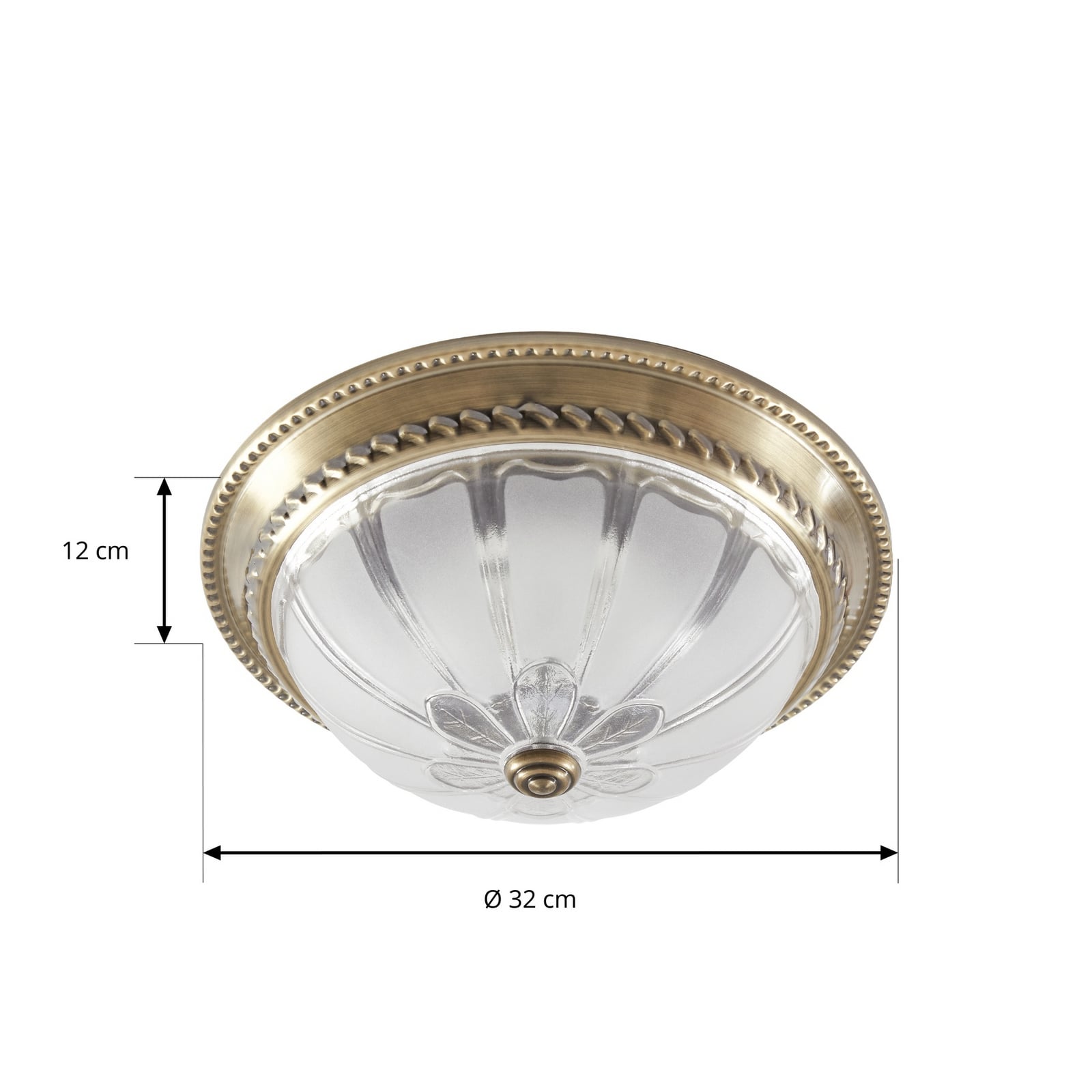 Lindby LED-Deckenleuchte Henja, altmessing, Ø 32 cm, dimmbar Lindby LED-Deckenleuchte Henja, altmessing, Ø 32 cm, dimmbar