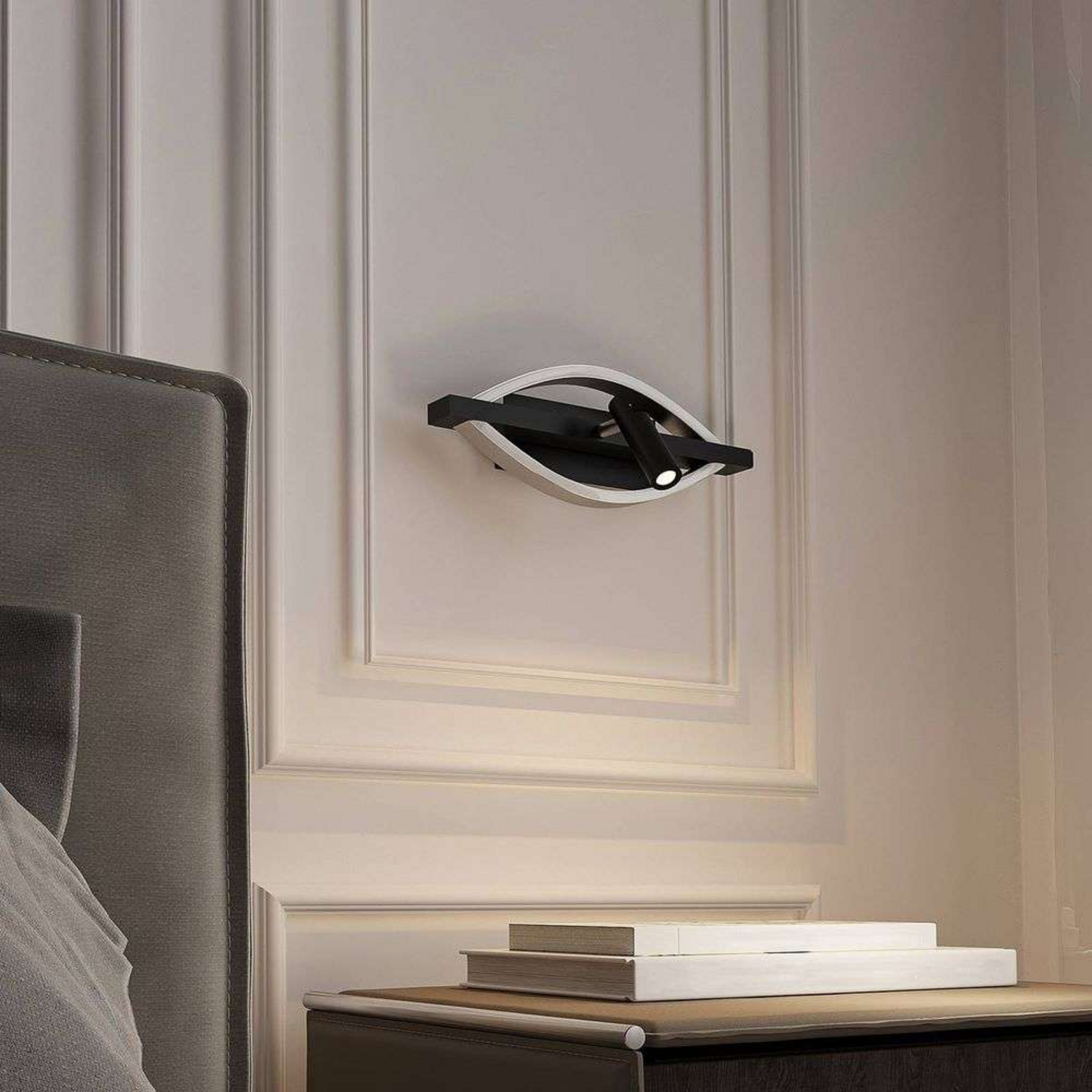 Matwei LED OvalLampa Ścienna Nickel - Lucande