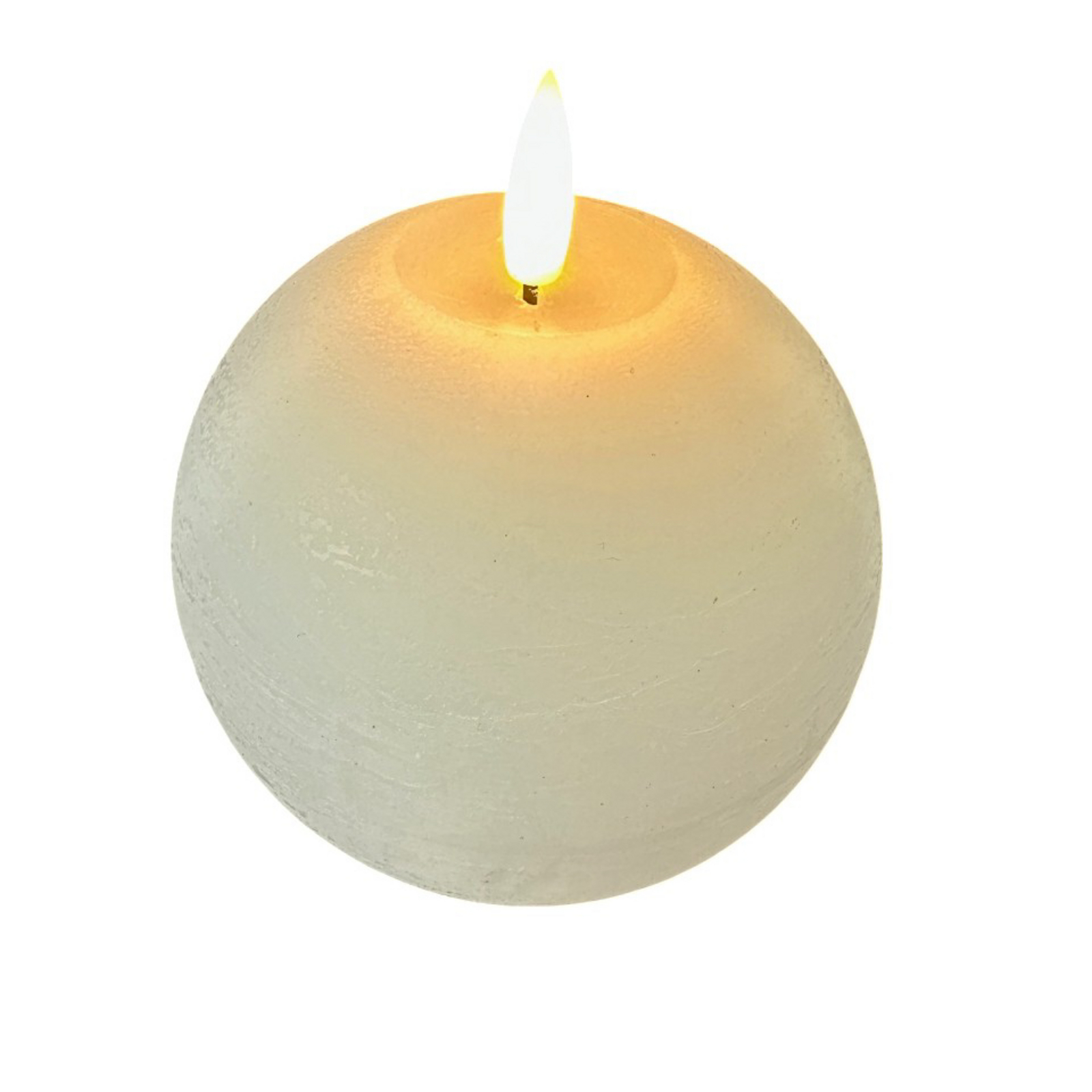 STERNTALER Świeca woskowa LED, biała, wysokość 11 cm, kulista, bateria