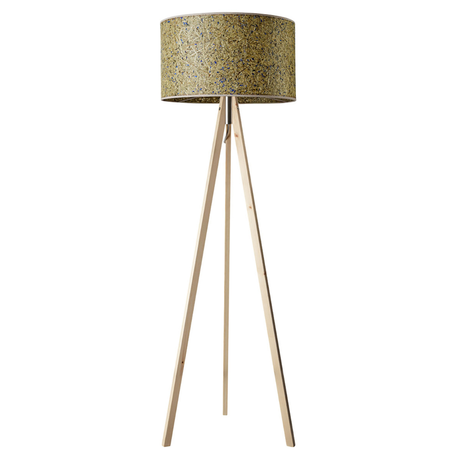 LeuchtNatur Ligno Stehlampe aus Holz und Almheu