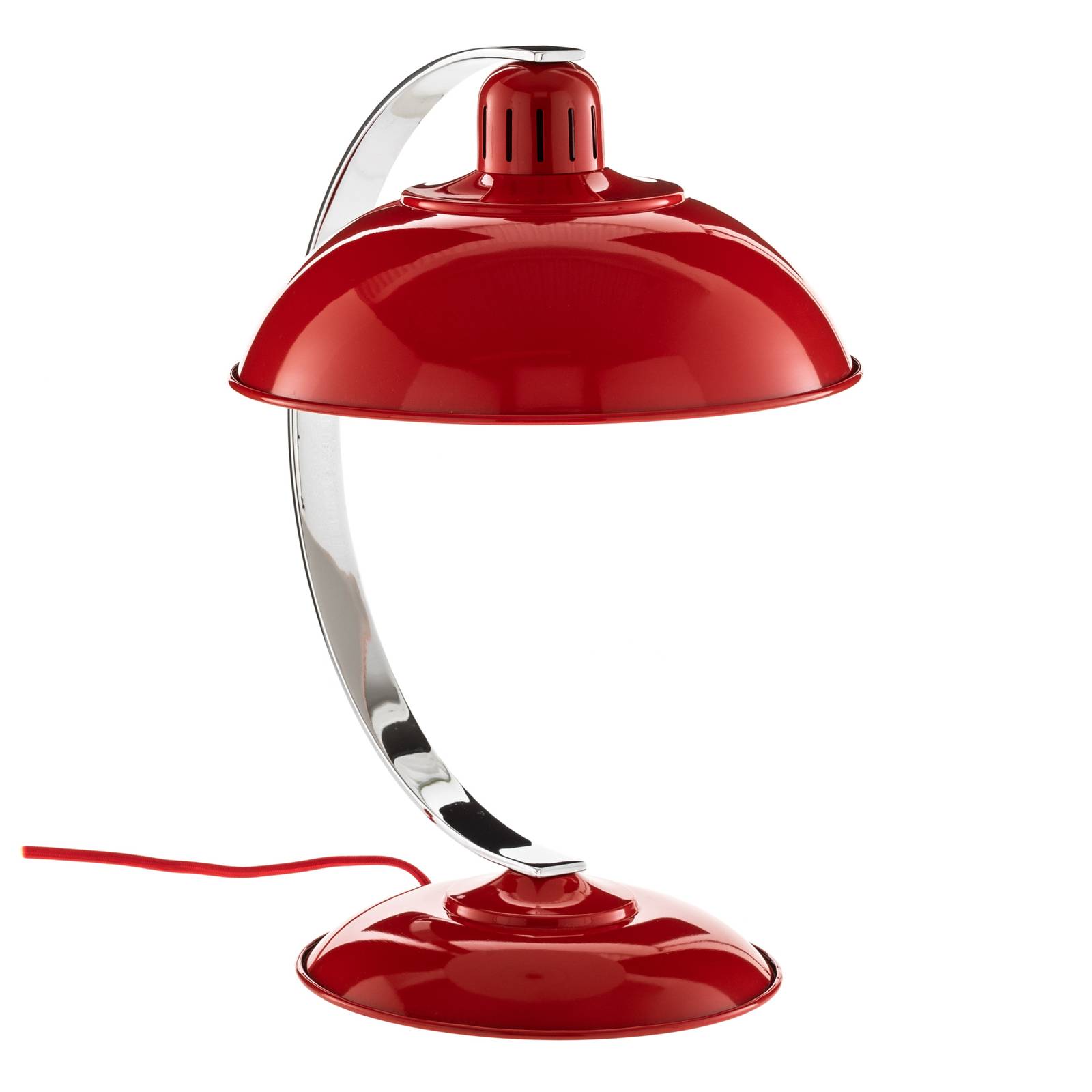 Friss piros színű asztali lámpa Franklin