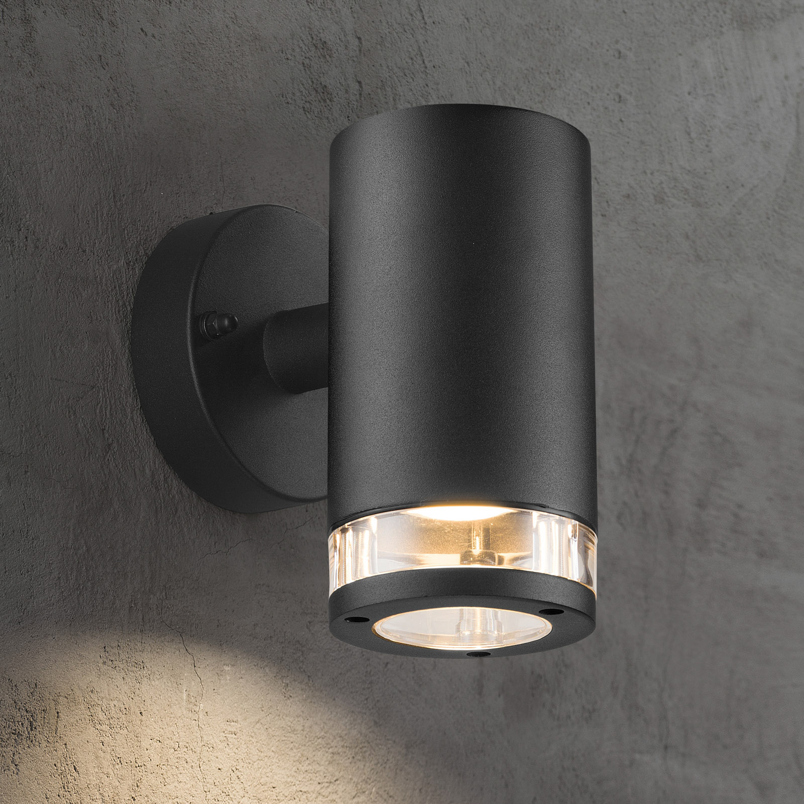 Birk Single Candeeiro de Parede Exterior Black - Nordlux