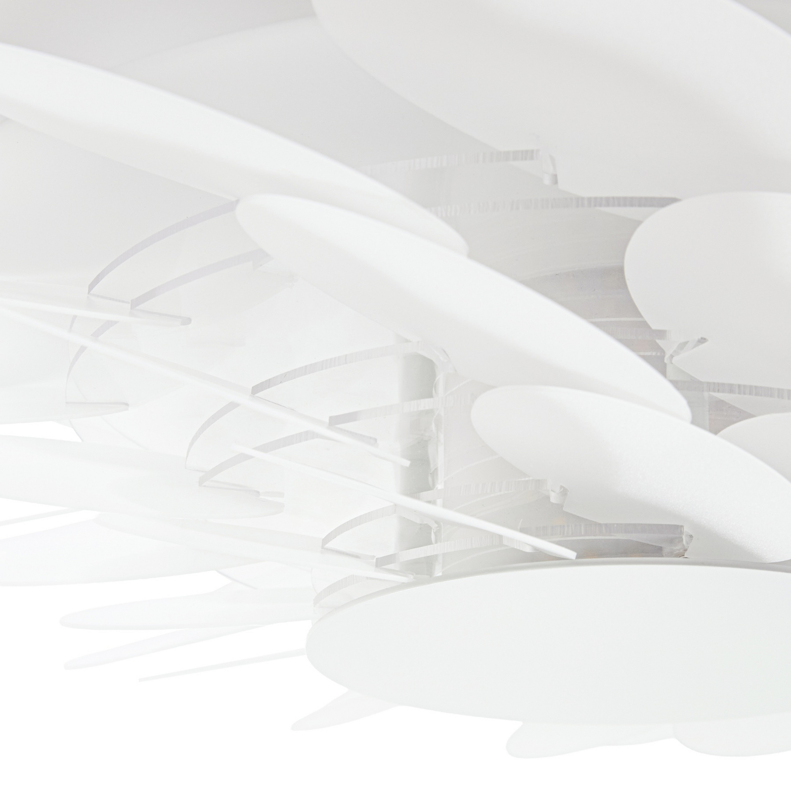 Applique murale LED Bloem, blanche, Ø 40 cm, à intensité variable, plastique - Applique murale LED Bloem, blanche, Ø 40 cm, à intensité variable, plastique -