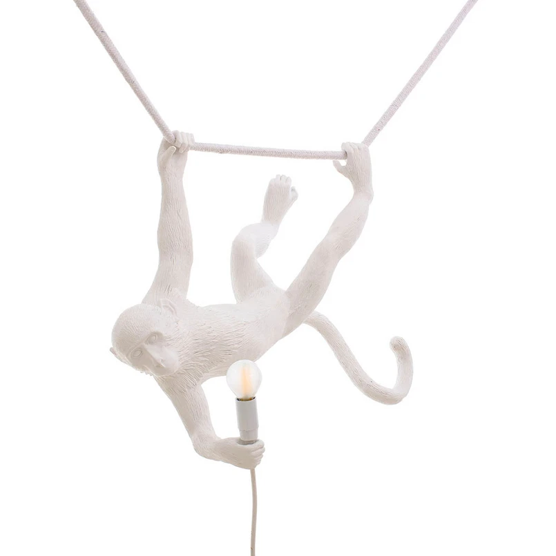 SELETTI - Monkey Swing Pendelleuchte Weiß