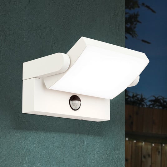 LED-Außenwandleuchte Ginger mit Sensor, weiß, IP54