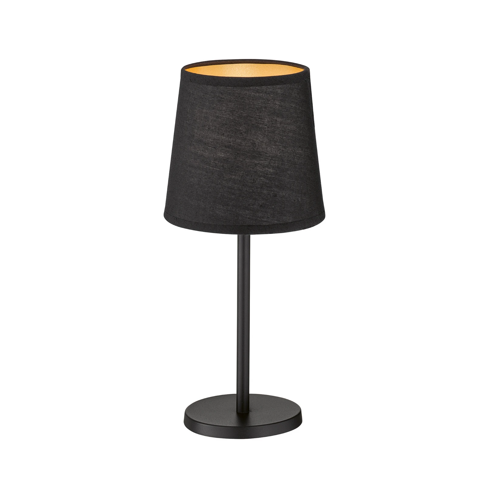  Tafellamp Rimini, zwart, textiel, hoogte 30 cm, E14