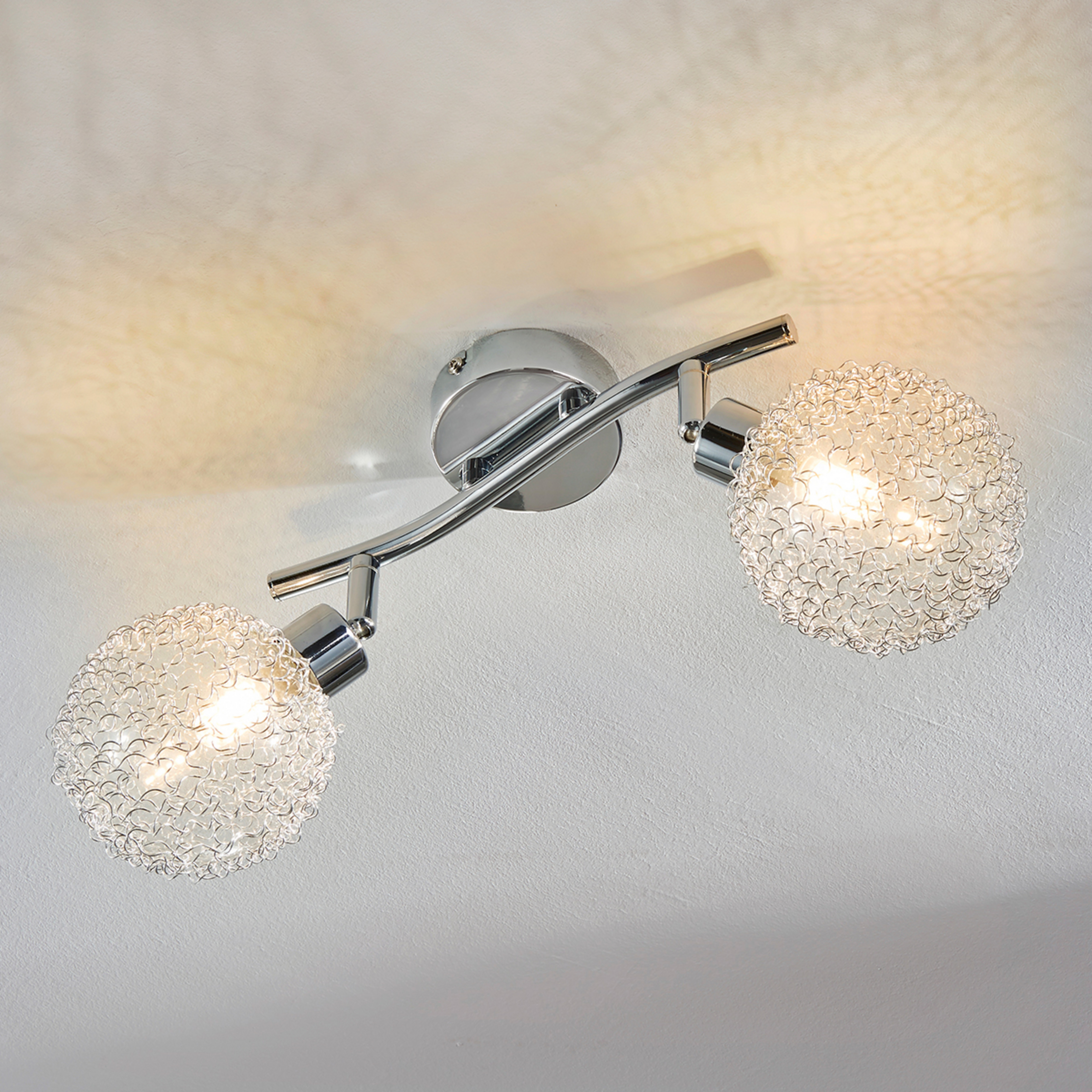 Ticino plafonieră LED, 2 becuri