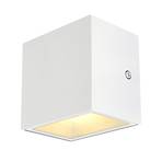 SLV Sitra Cube LED-Außenwandlampe, weiß