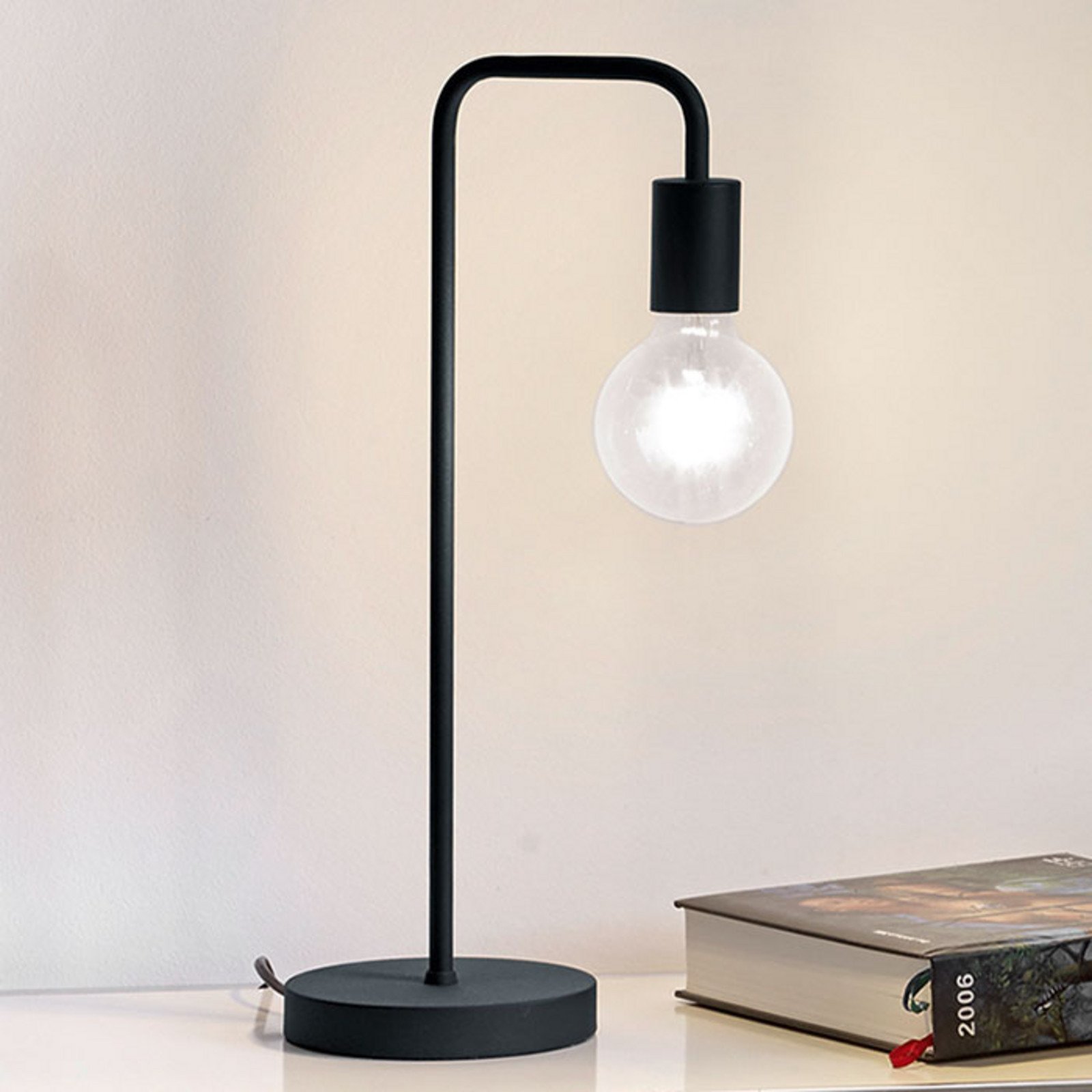 Trio Lighting Lampă de masă Diallo fără abajur negru mat - Camera de zi / sufragerie - modern - Metal