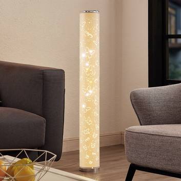 Lindby Tarlin LED-Stehleuchte, Schmetterlinge