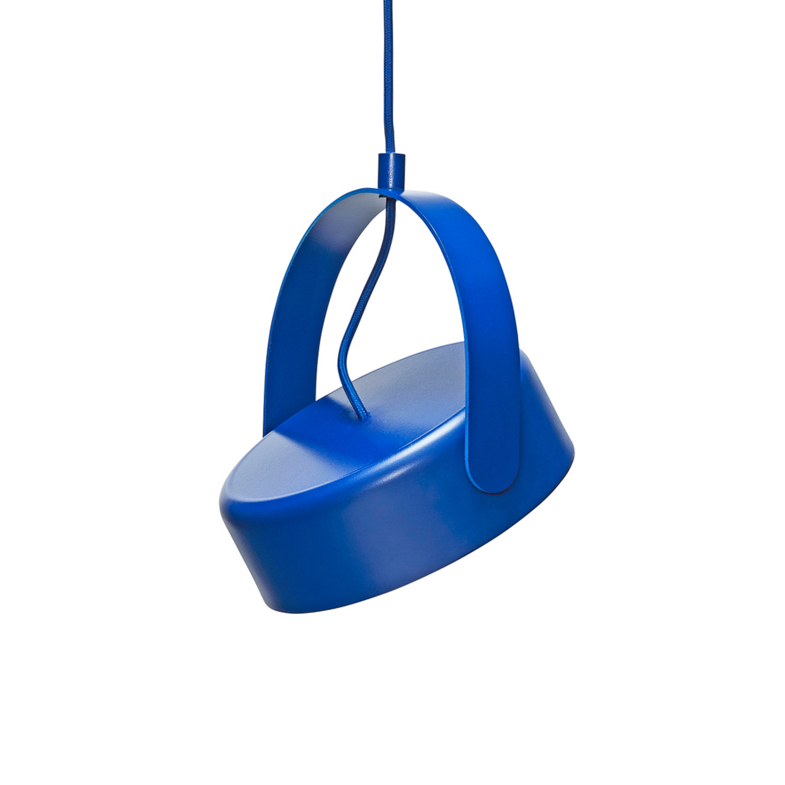 HÜBSCH LED pendant light Stage, blue, iron, 3,000 K