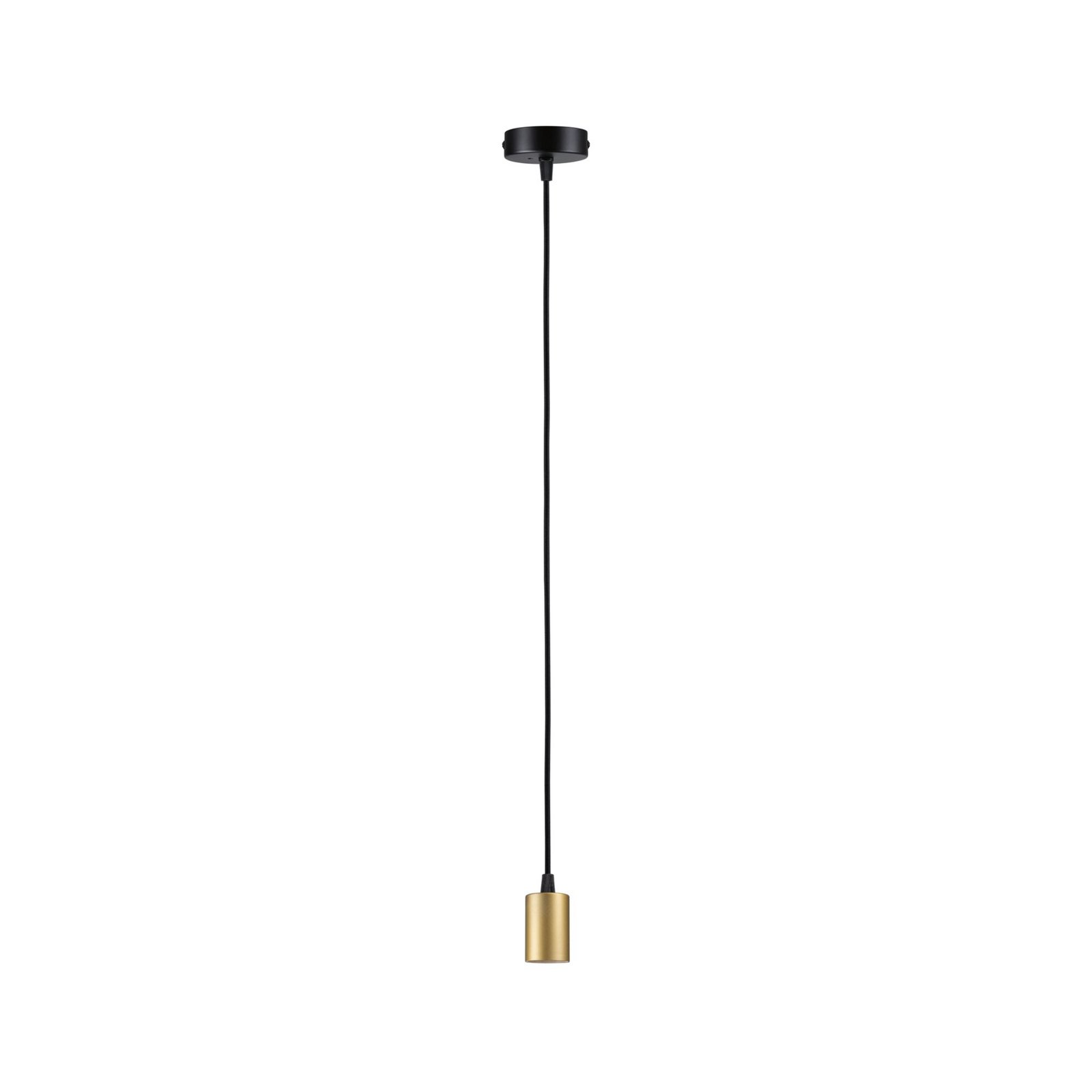 Paulmann Ravi pendant socket E27, black/matt gold