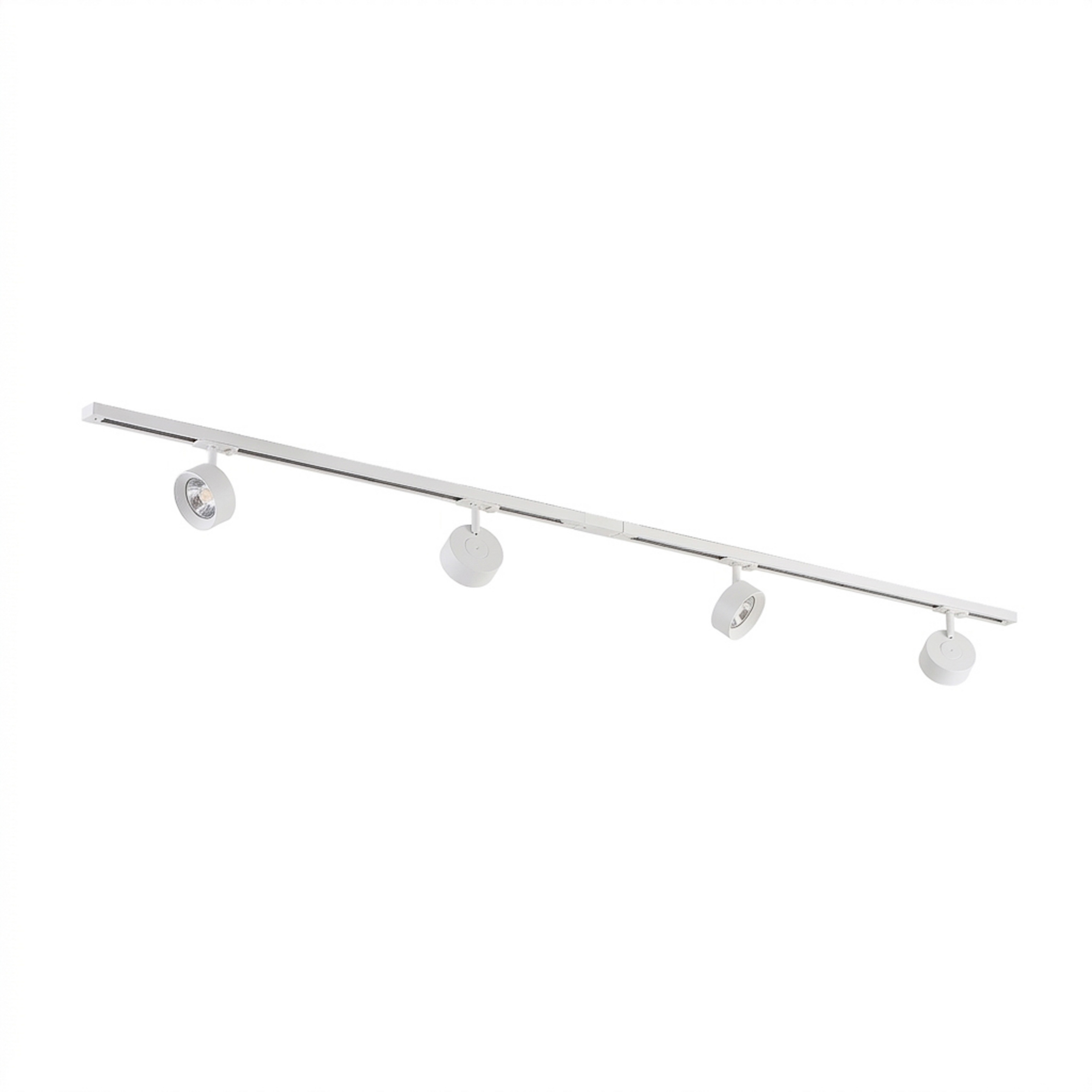 Système de lampes sur rail Linaro, Ø 9,5 cm, à 4 lampes, LED, blanc - Lindby