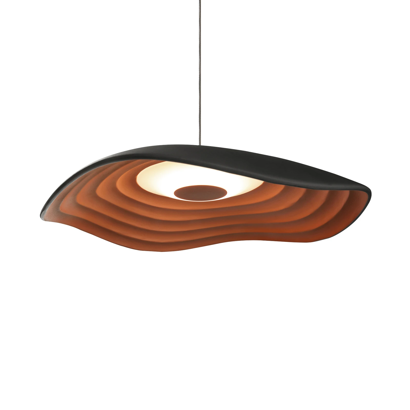 Bover LED függesztett lámpa Valentina S24 fekete/réz színű