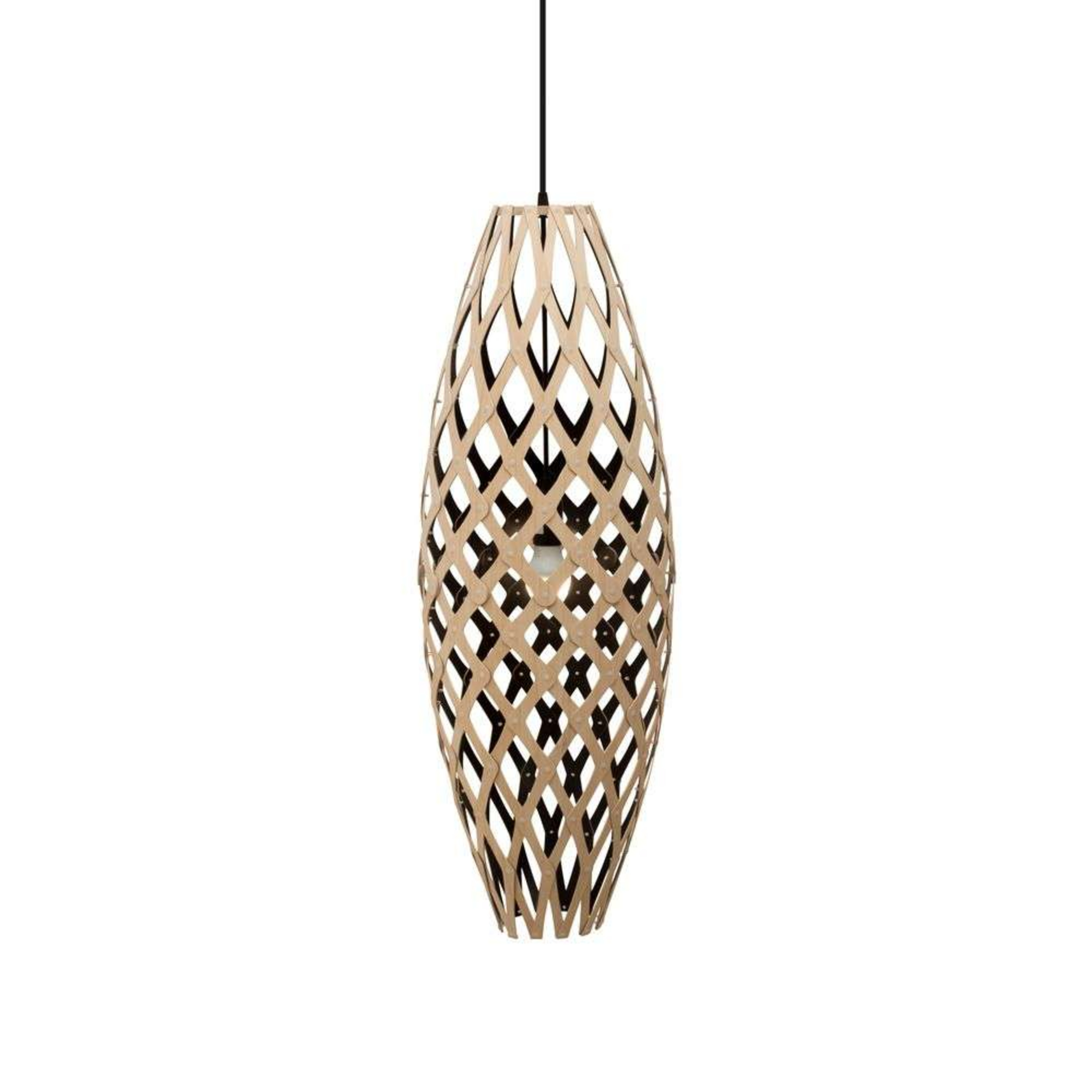 Hinaki Pendel H90 Svart 1 Side - David Trubridge