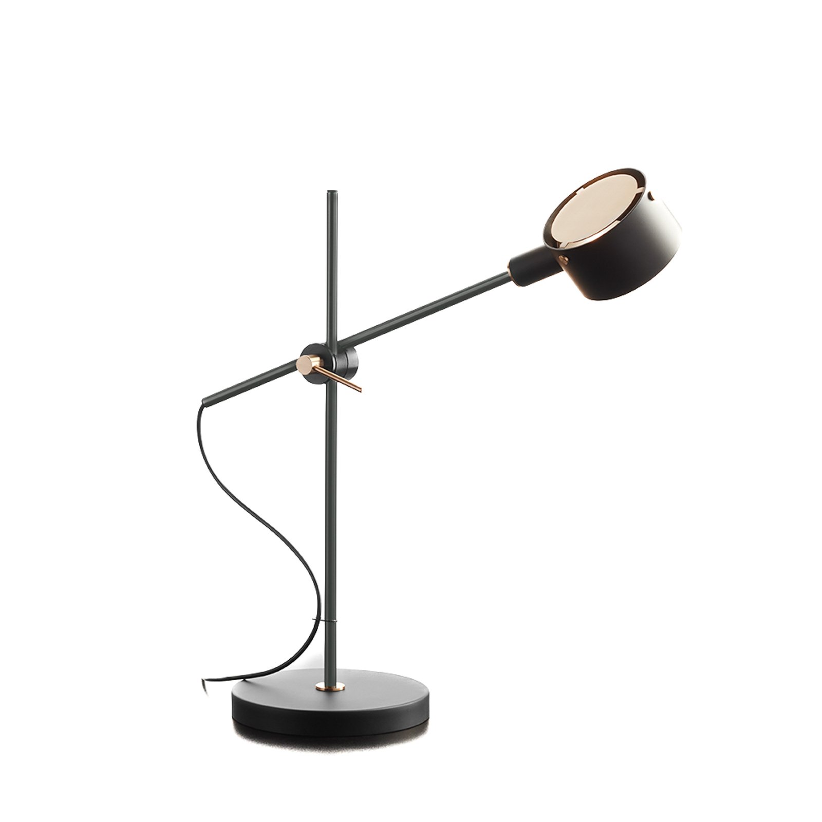 Oluce Go 252 LED table lamp, black