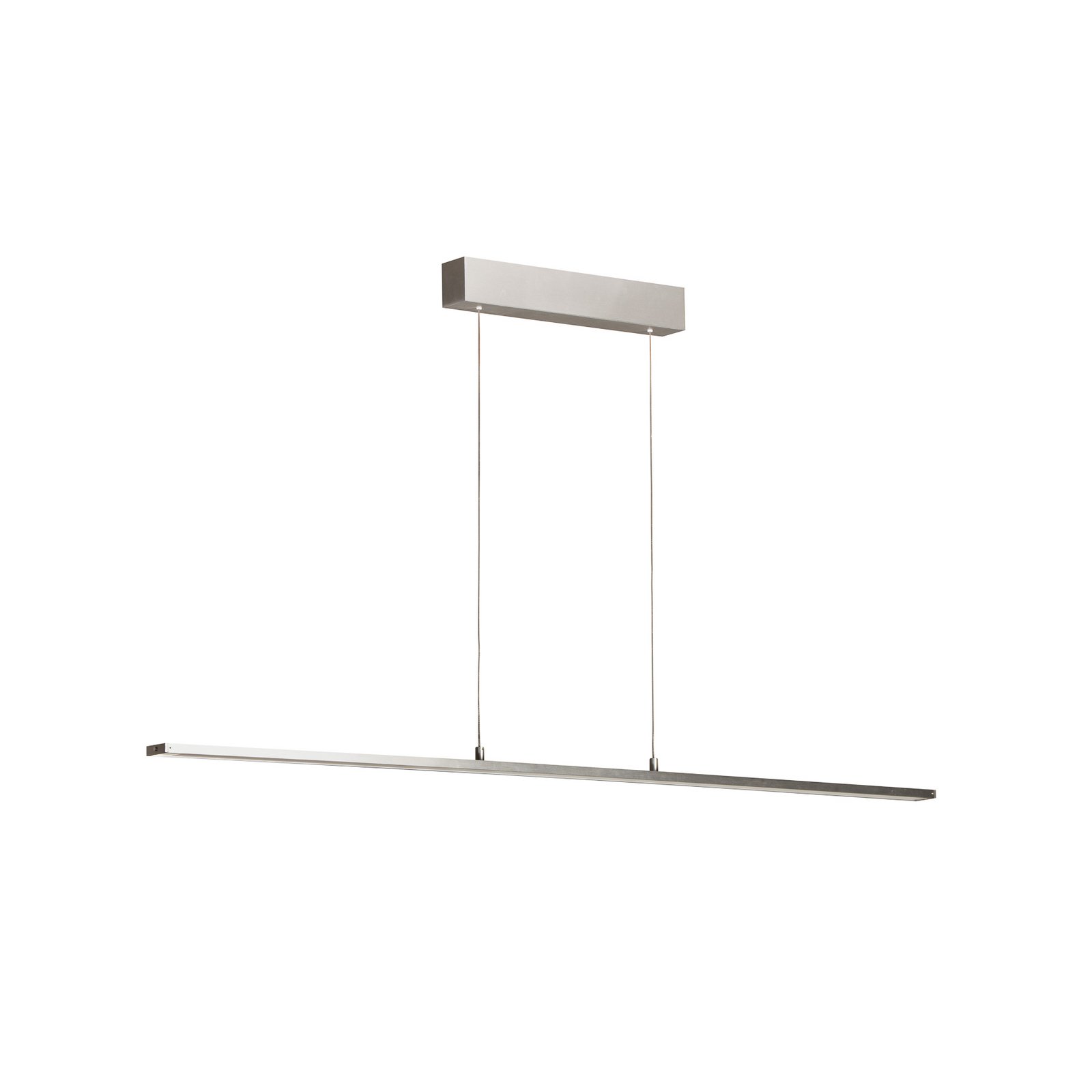 Lámpara colgante LED Marlo, aluminio, longitud 140 cm, CCT, regulador táctil Lámpara colgante LED Marlo, aluminio, longitud 140 cm, CCT, regulador táctil