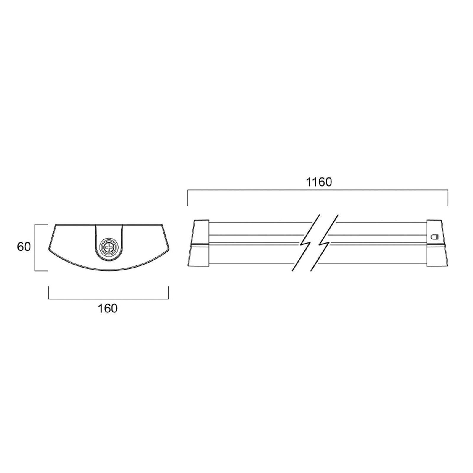 Sylvania LED plafondlamp Deltawing, 116 cm, IP44, 840