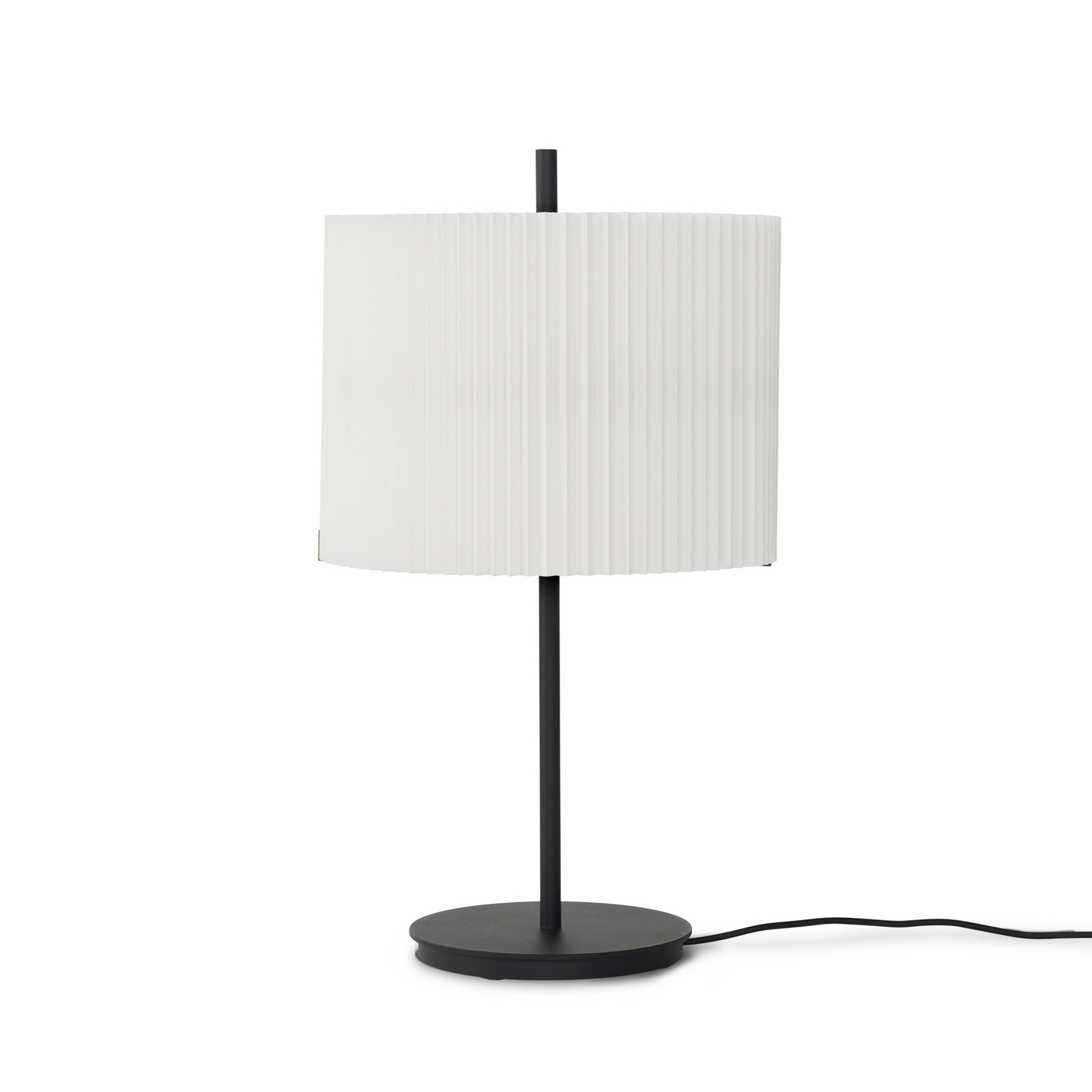 New Works Nebra LED table lamp, black and white, 45 cm, fabric