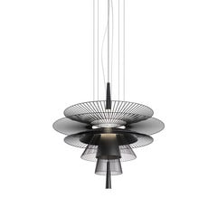 Forestier Gravity 1 lampada a sospensione Ø86cm nero