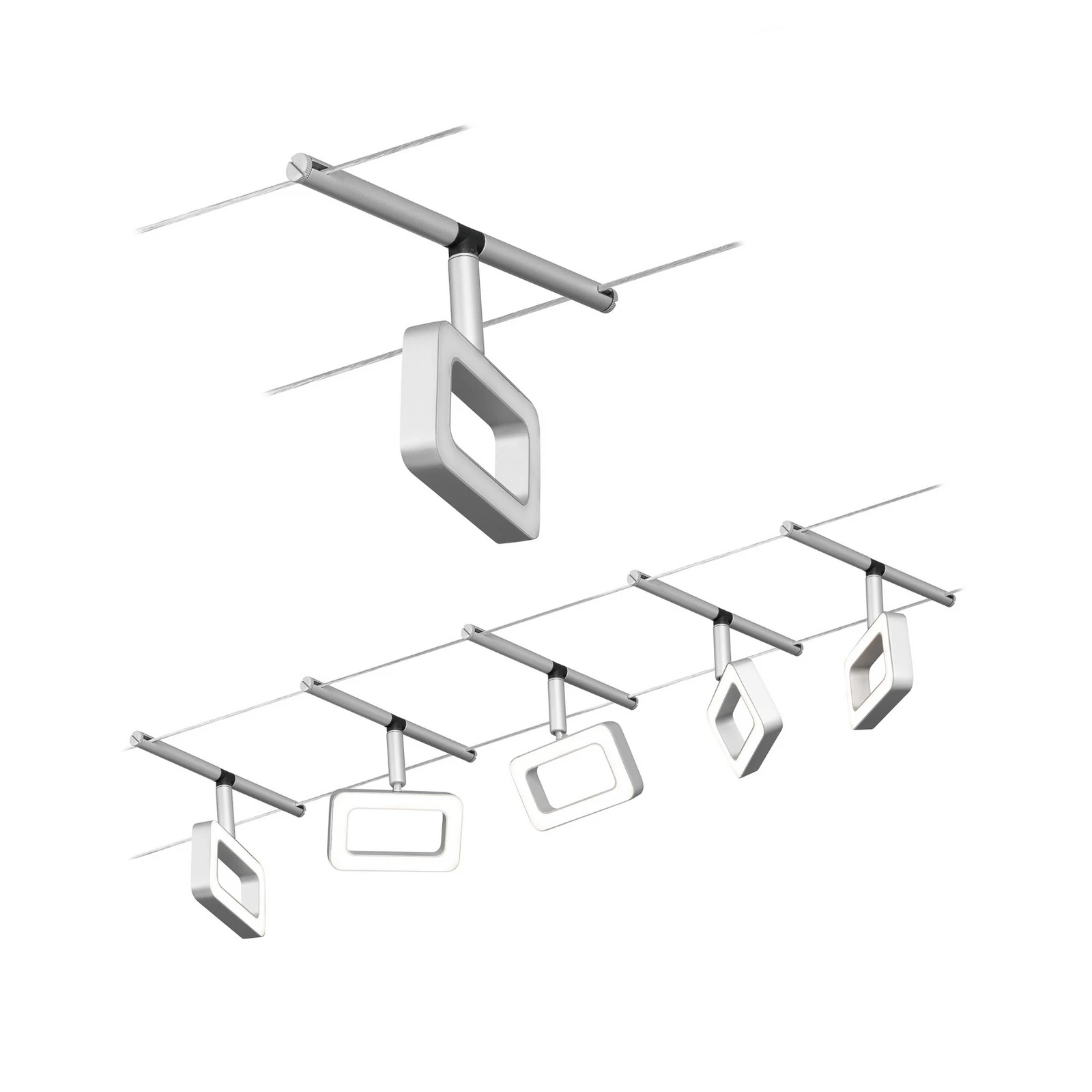 Paulmann Frame LED-vajersystem 5 lampor krom matt