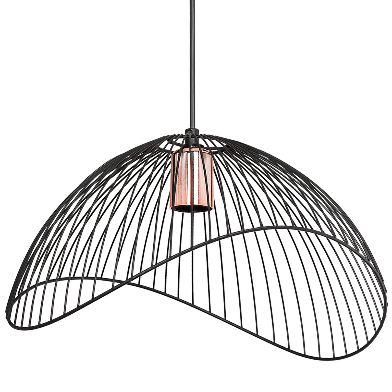 Telma lógó világítás, fekete, Ø 38 cm, fém