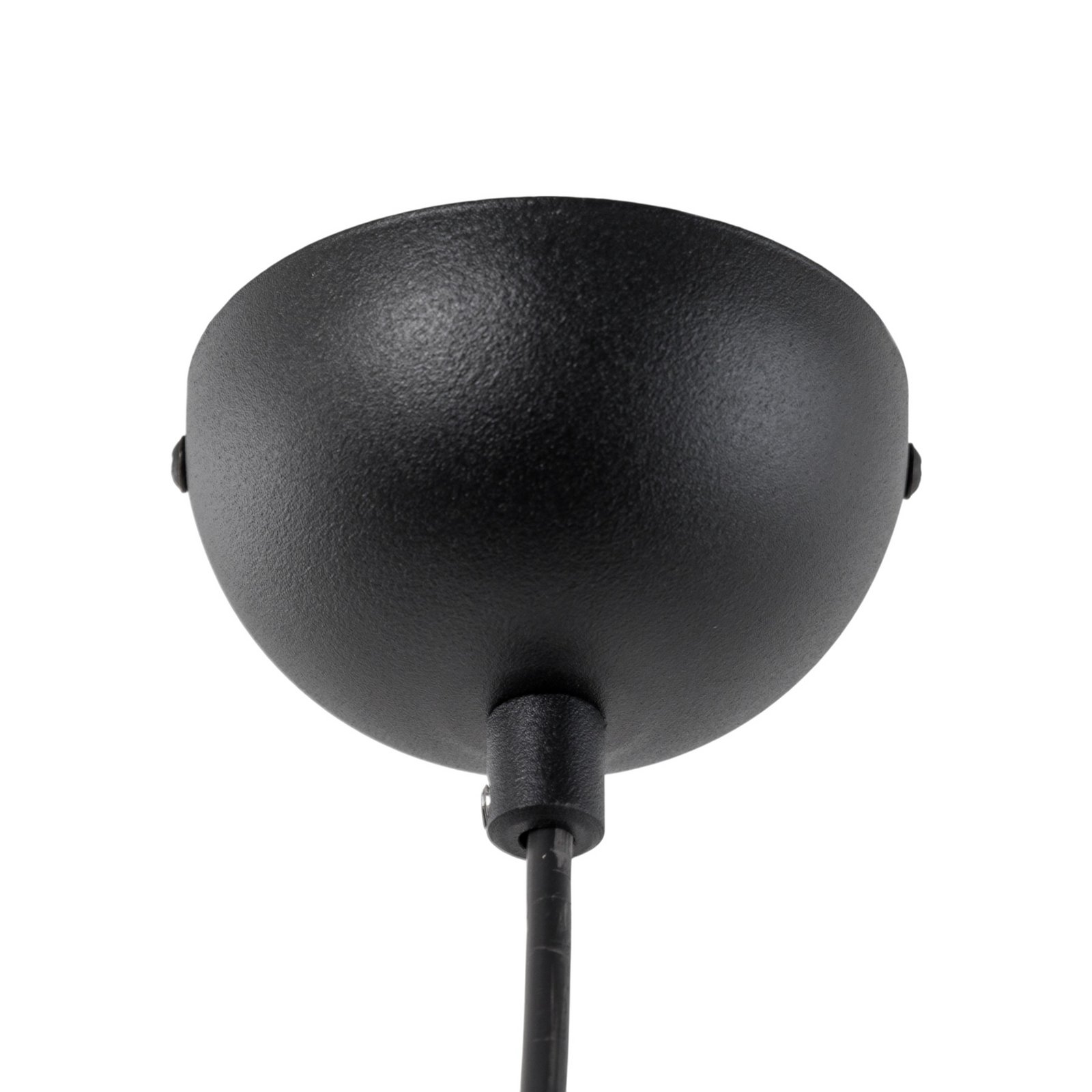 Berceste pendant light, black, metal, Ø 22 cm, E27
