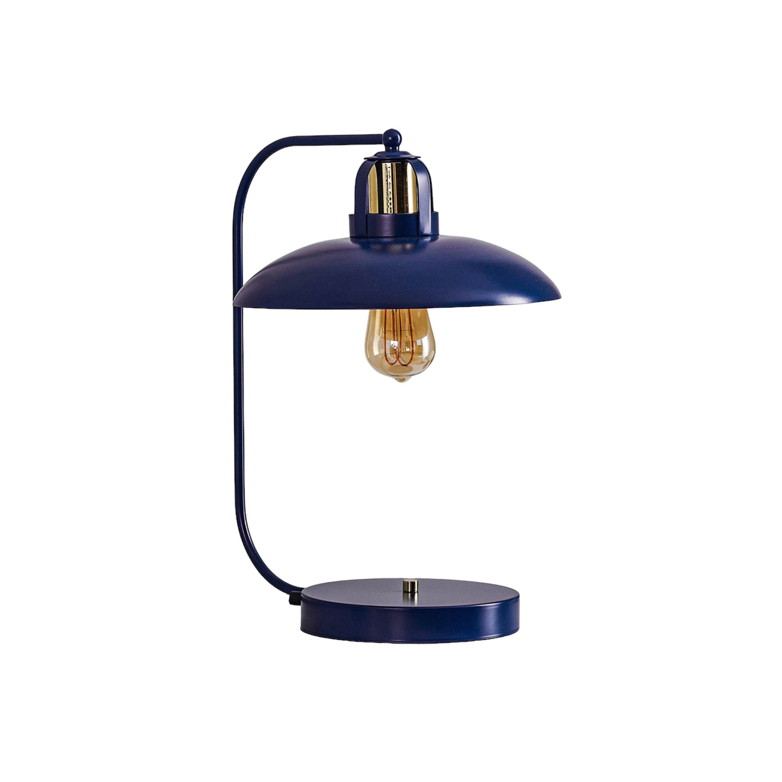 Lámpara de mesa Felix, azul/oro