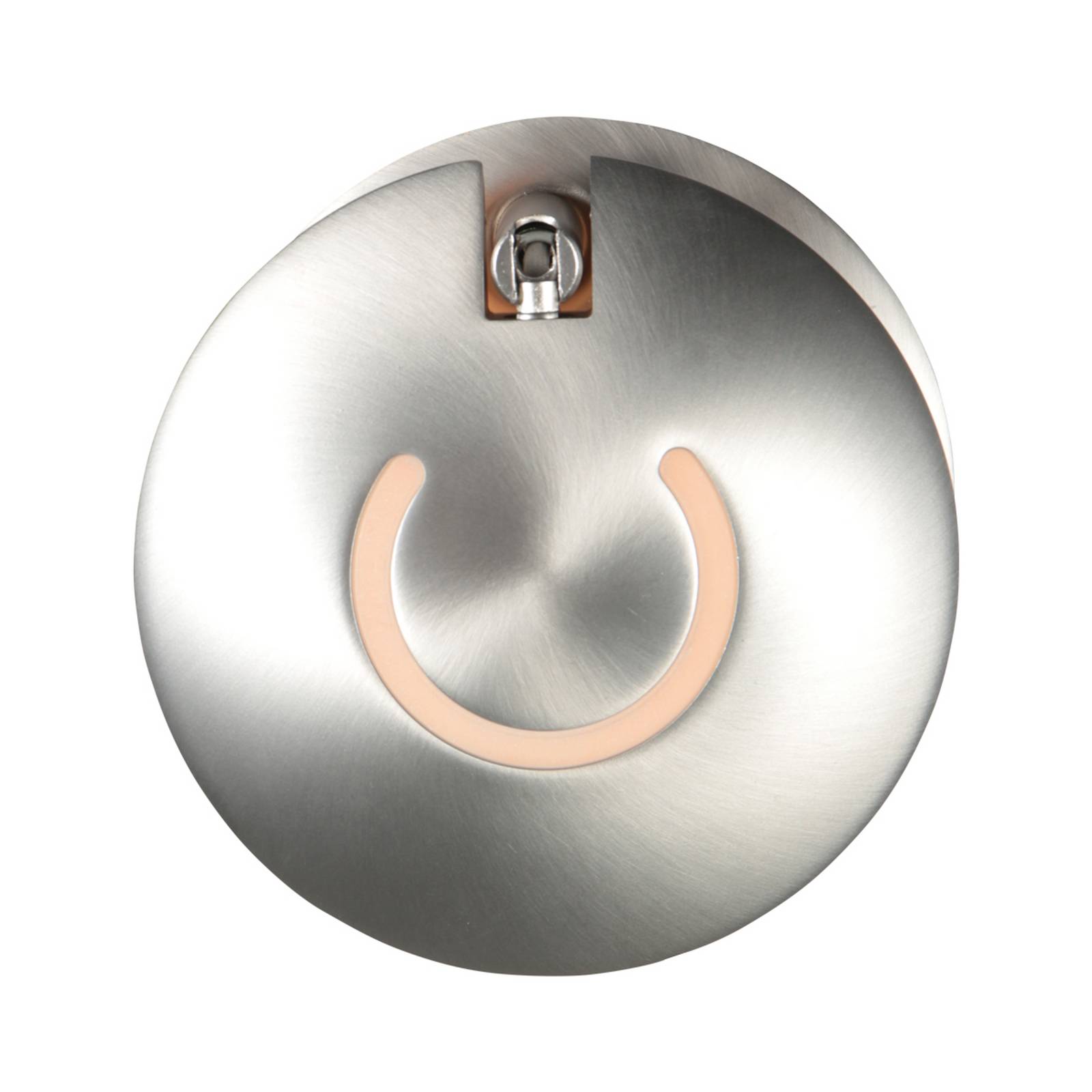Kinkiet LED Zenith 2, kolor stalowy, CCT, metal, wtyczka