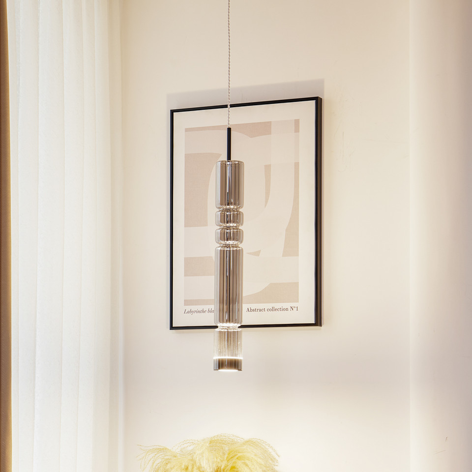 Lucande Christelle LED-pendellampa, svart från Lucande