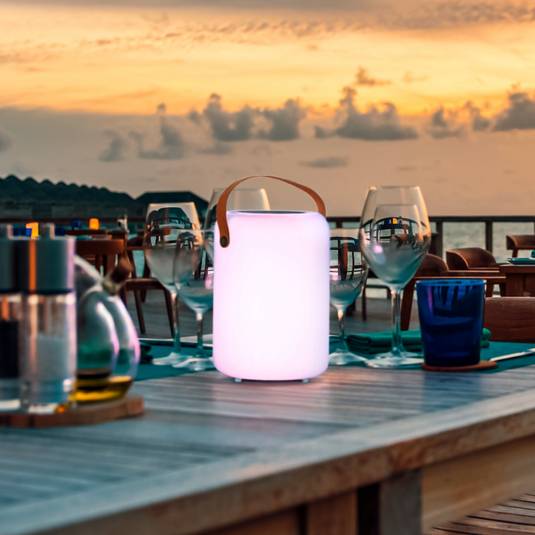 Ecvivk Outdoor tafellamp, led, batterij-tafellamp, draadloos,... Afbeeldingen Ecvivk Solar Tafellamp Buitenlamp met Lichtsensor, Dimbare Warm