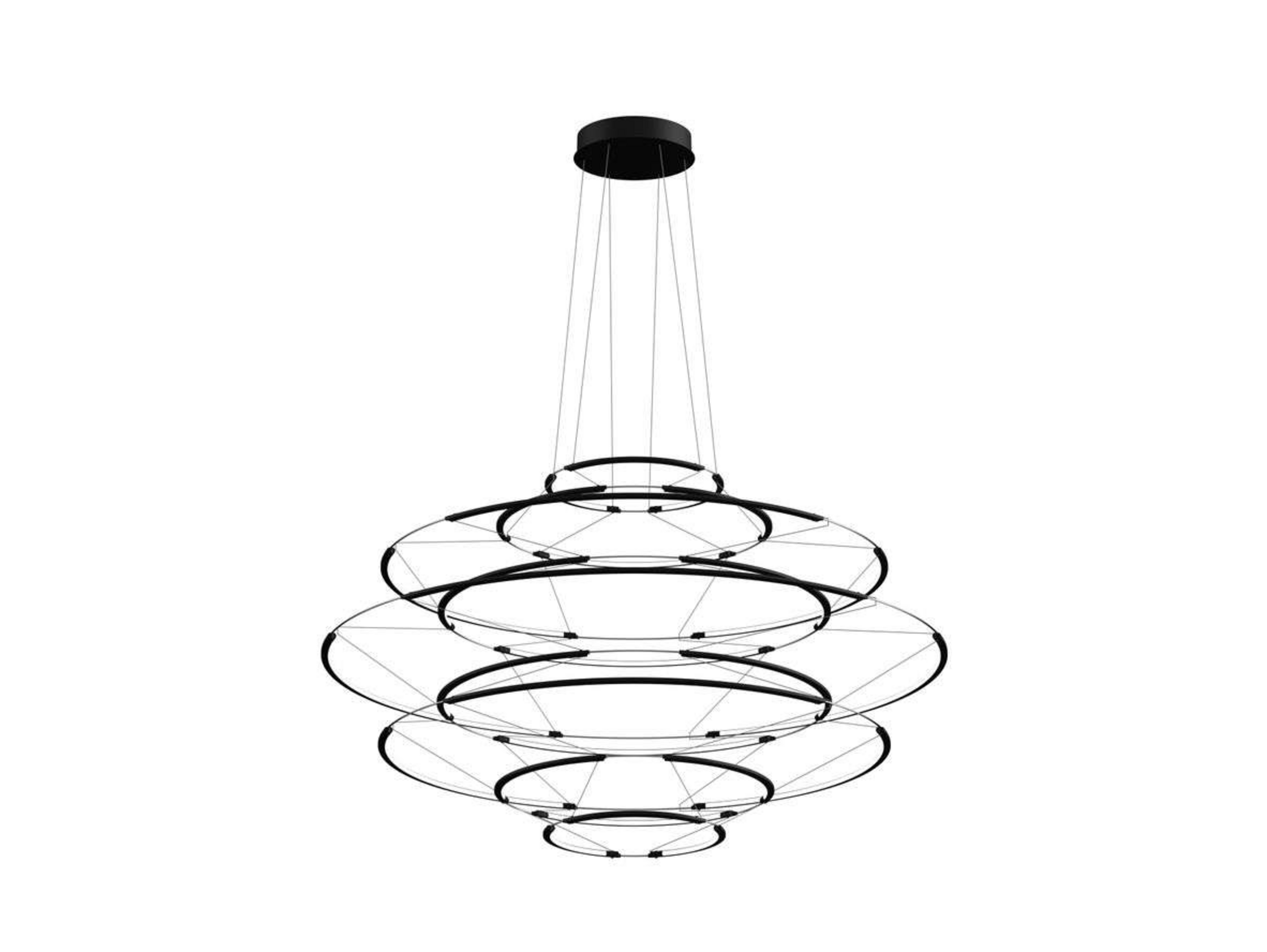 Drop 9 Hanglamp Matte Black - Nemo Lighting
