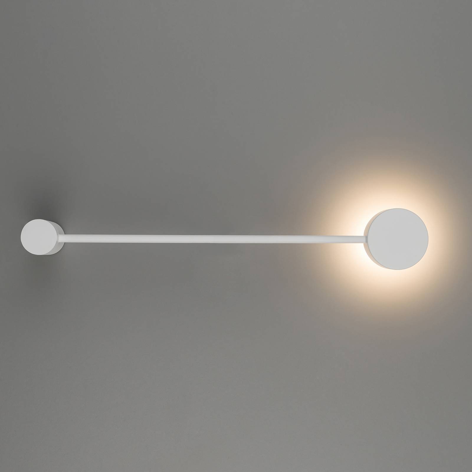 euluna applique orbit i 40, blanche, à une lampe