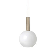 Collect Pendelleuchte Opal Sphere High Brass - Ferm Living