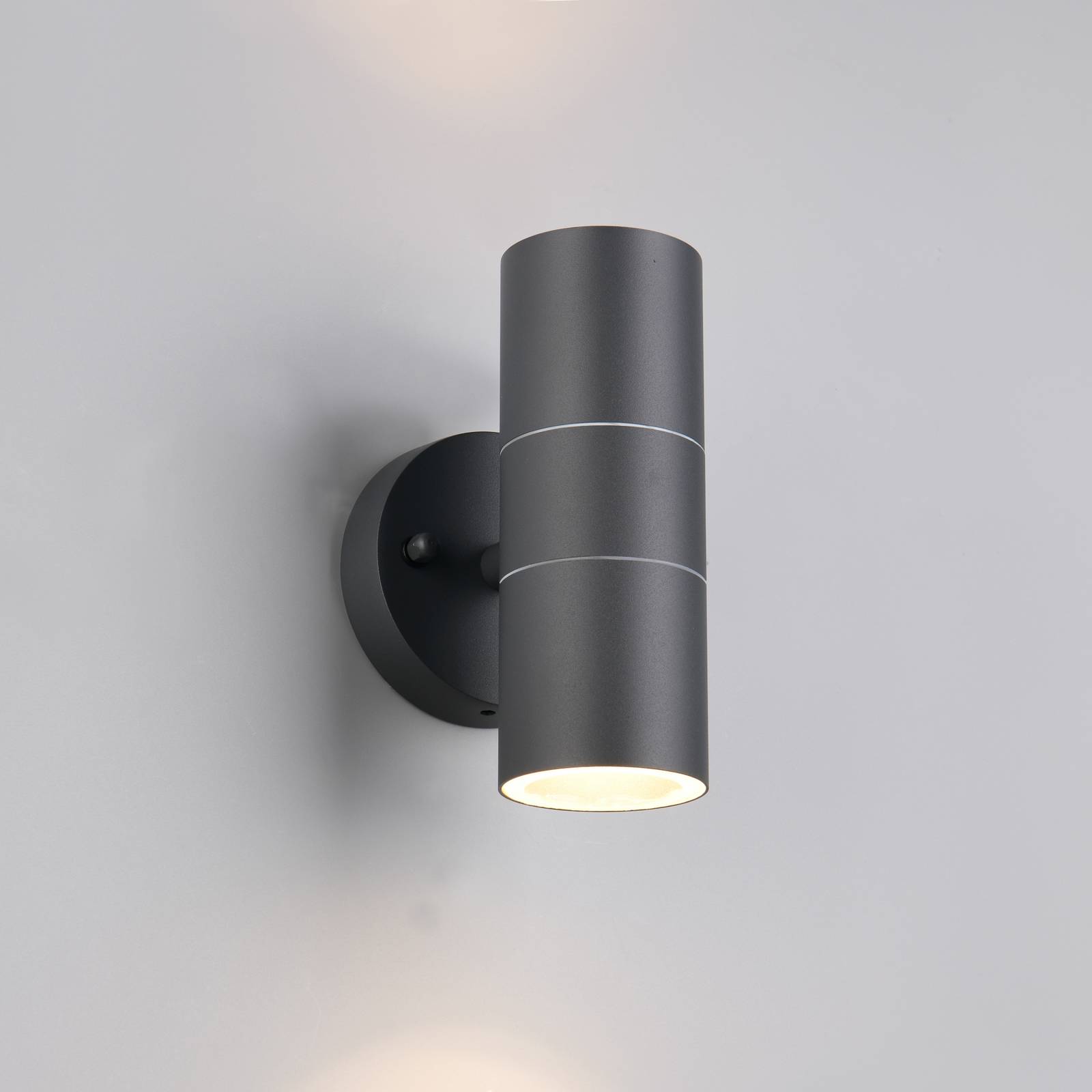 Trio Lighting Applique d'extérieur Turia, anthracite, hauteur 16 cm, métal