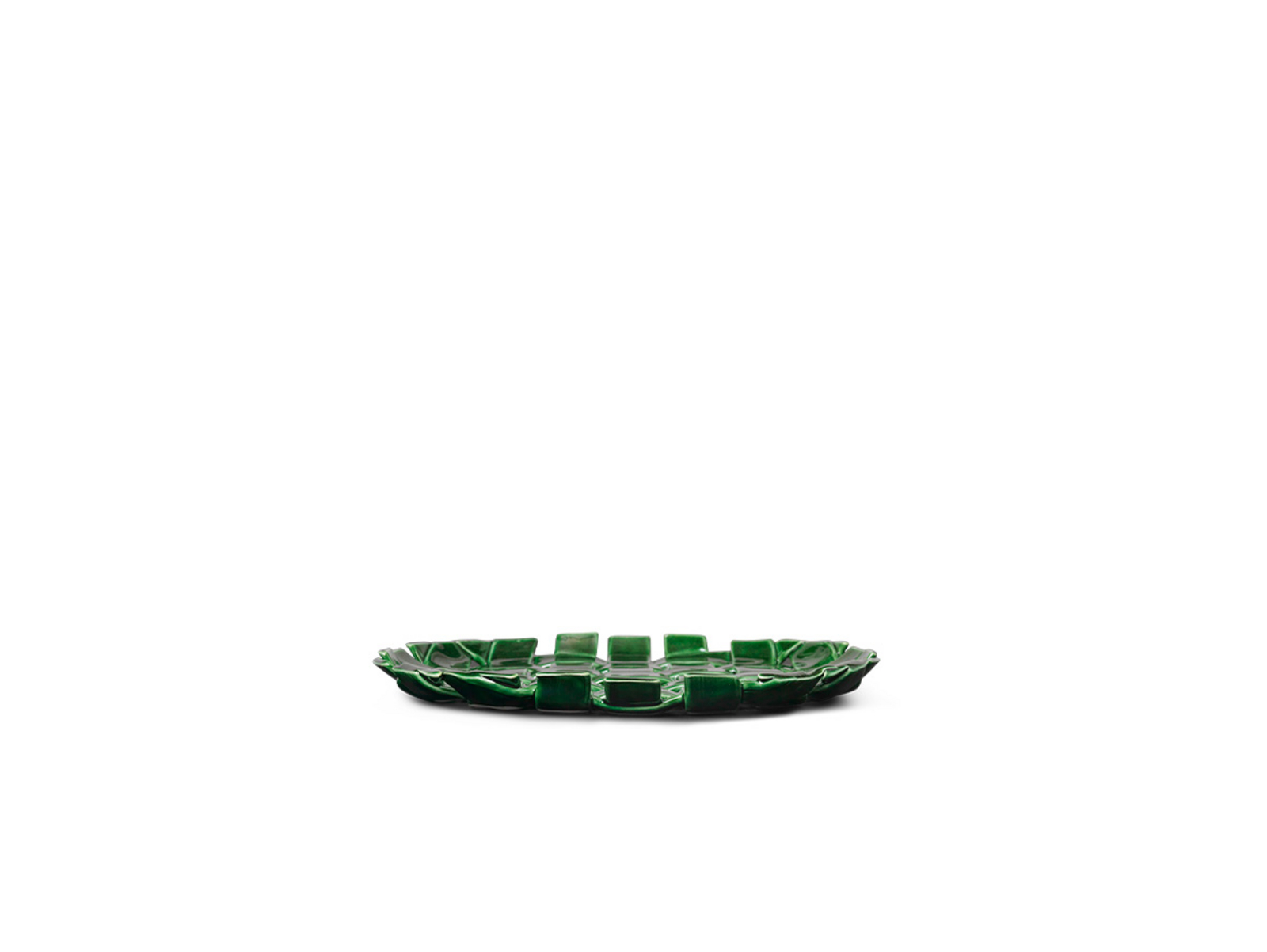 Plait Platter Emerald Grön - Ferm Living