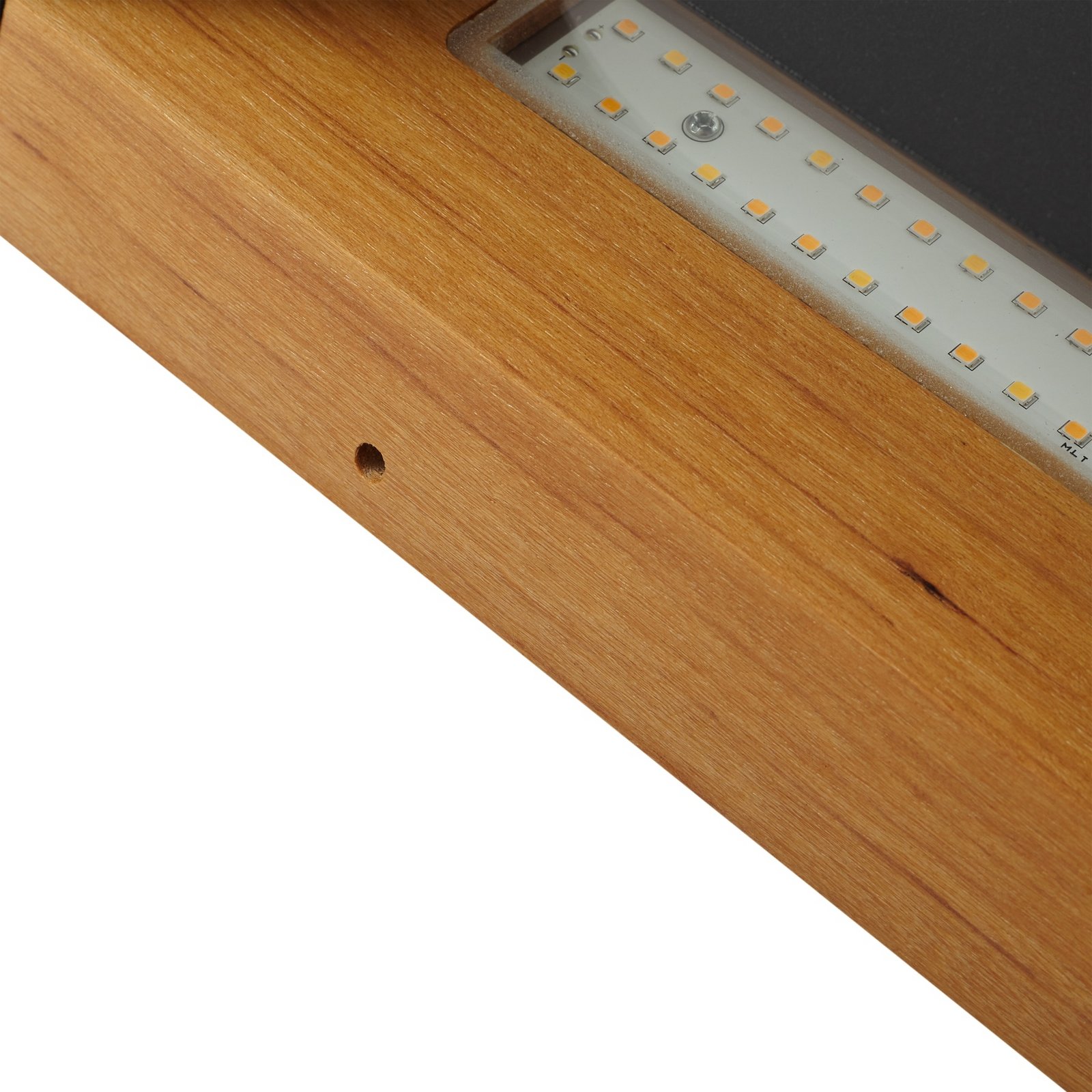 Lindby Candeeiro de parede exterior LED Lenore, preto, metal, 36,5cm