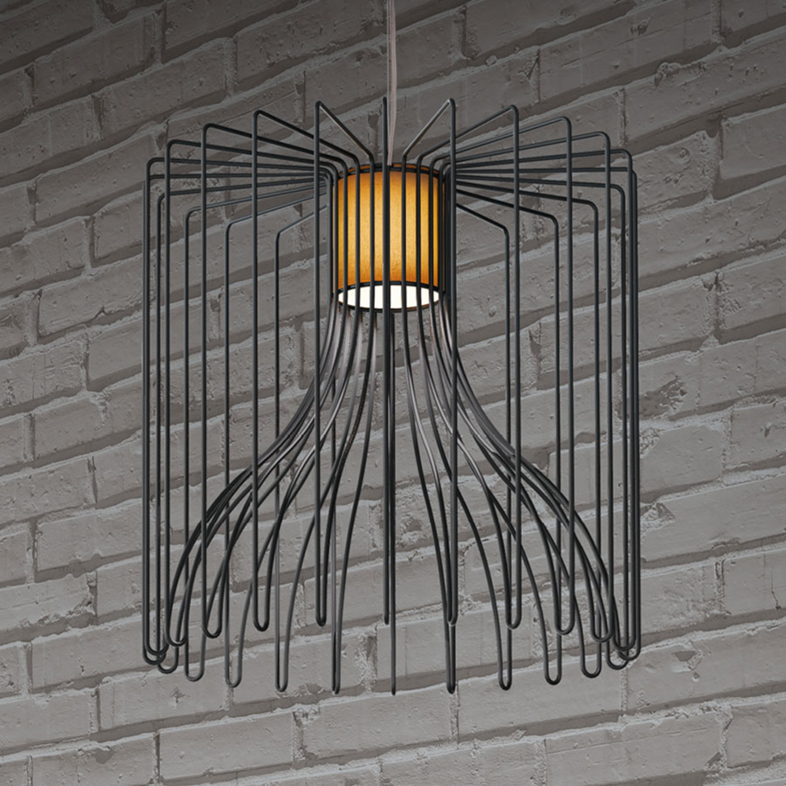 Modo Luce Icaro lampă suspendată Ø 50 cm negru