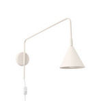 LYS fali lámpa, bézs, Ø 14 cm, fém, dugasz, E14 - SOLLUX