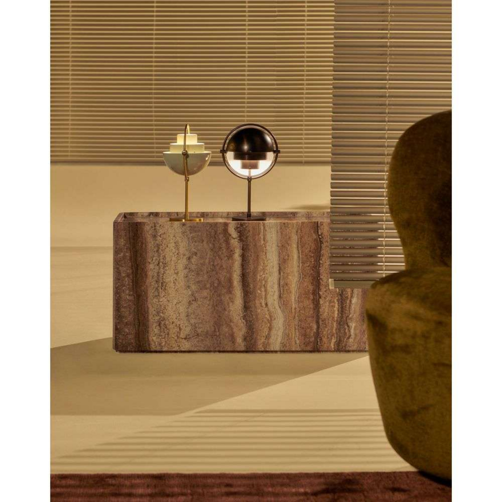 Multi-Lite Portable Lampe de Table Chrome/Pale Lilac - GUBI