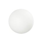 Lampe de sol LED Oh !, Ø 38 cm, E27, polycarbonate, blanc