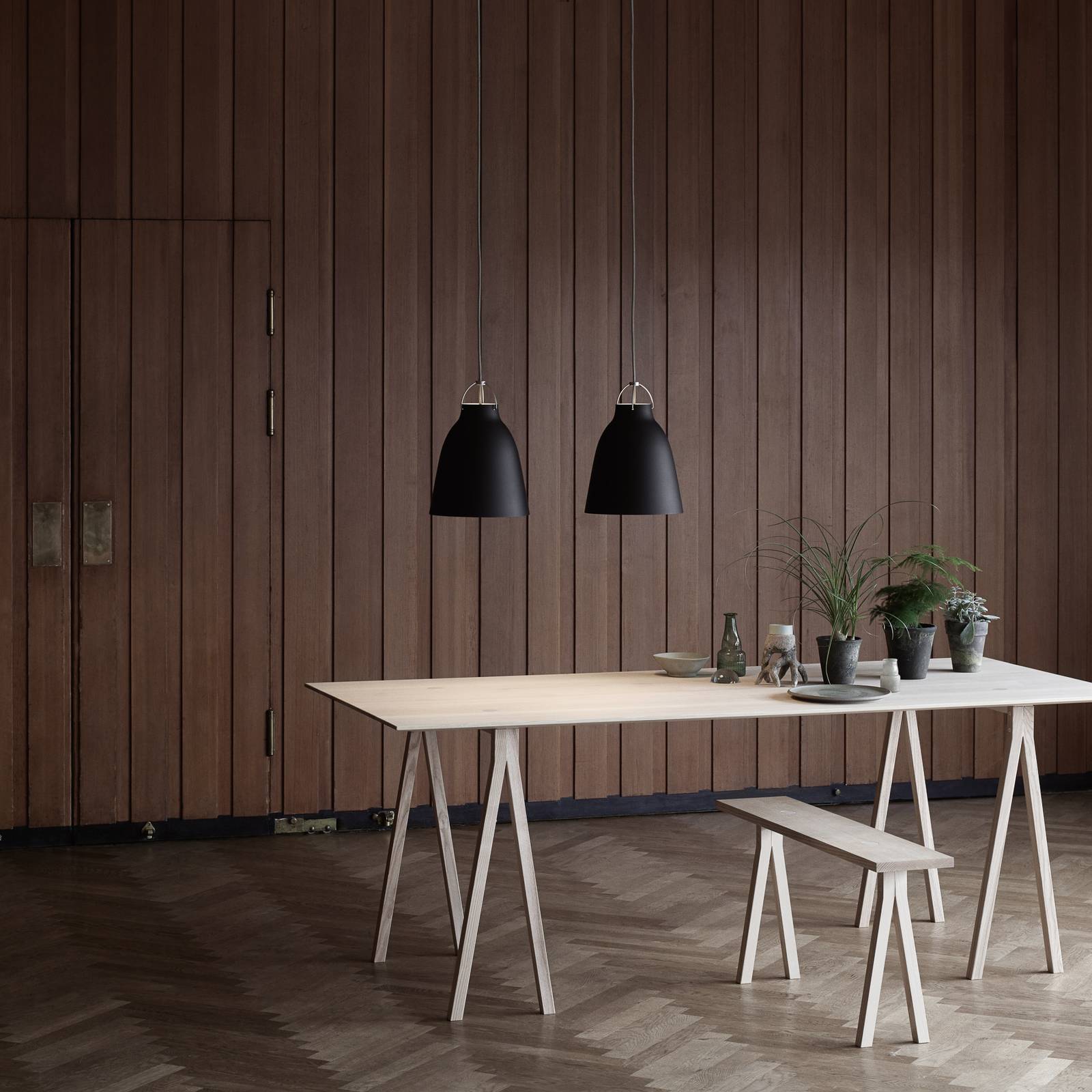 FRITZ HANSEN Caravaggio P2 czarny matowy