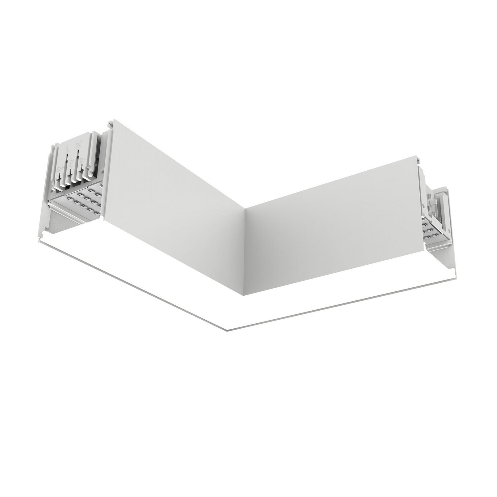 Module d'angle SLC LED Click L, CA, raccordement à droite, blanc