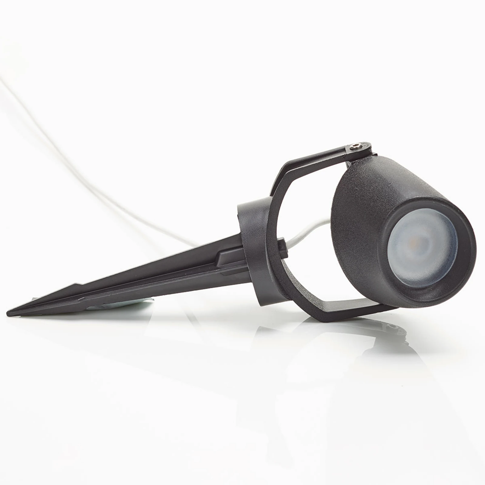 Spettspot Minitommy-EL, 1 lampa CCT svart/frostad