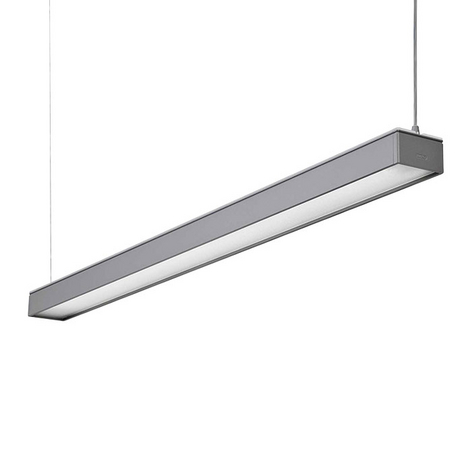 LED-Büro-Hängeleuchte Reed-1500 MP, 4.000 K, grau
