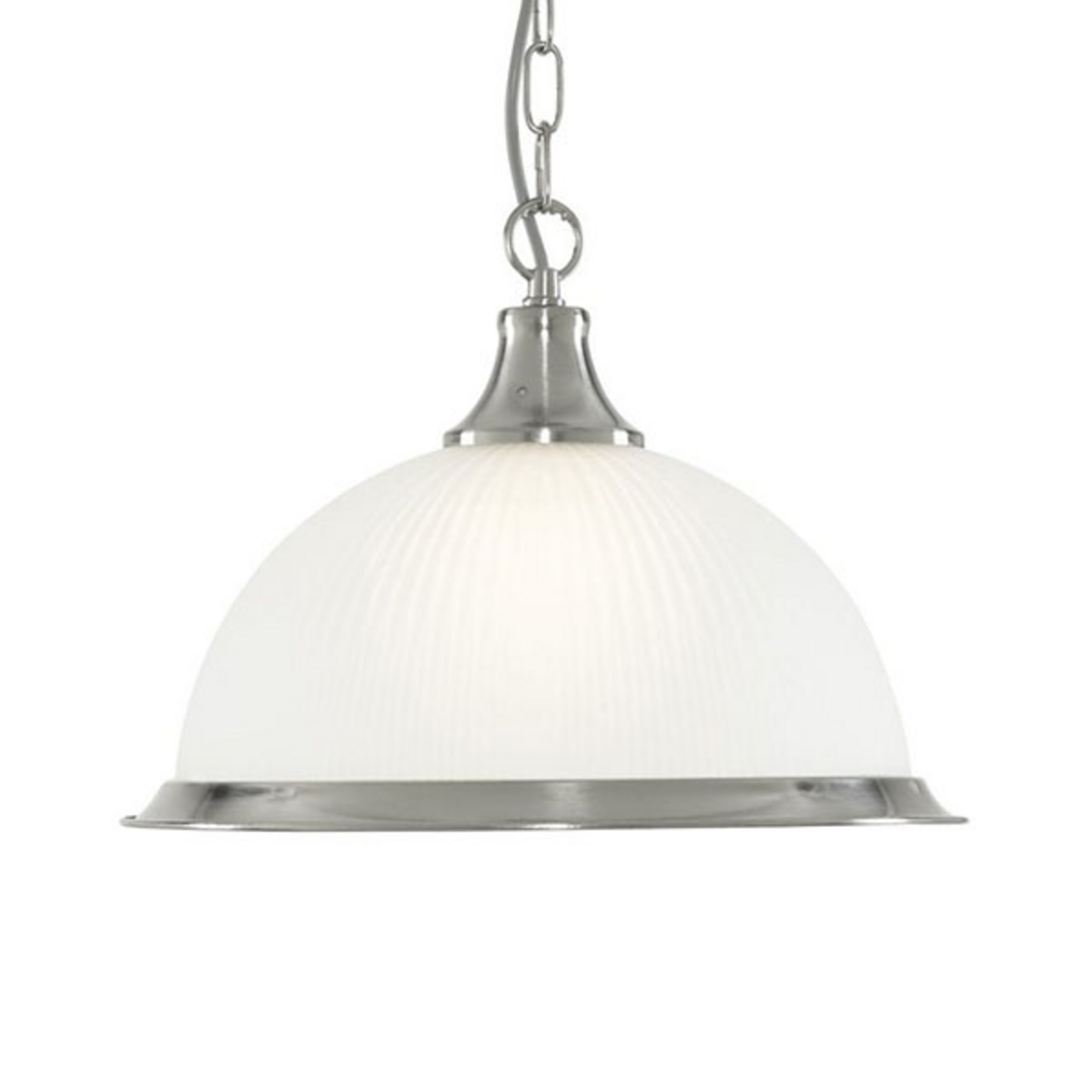 American Diner sospensione argento satin 1 luce