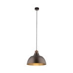 Cap pakabinamas šviestuvas, rudas, metalas, Ø 34 cm, E27