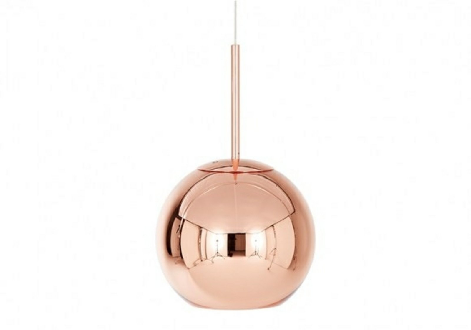 Copper Round LED Závěsná Lampa Ø25 - Tom Dixon