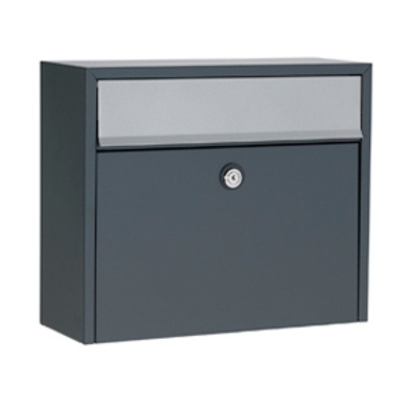 Simple letterbox LT150, anthracite, Euro lock