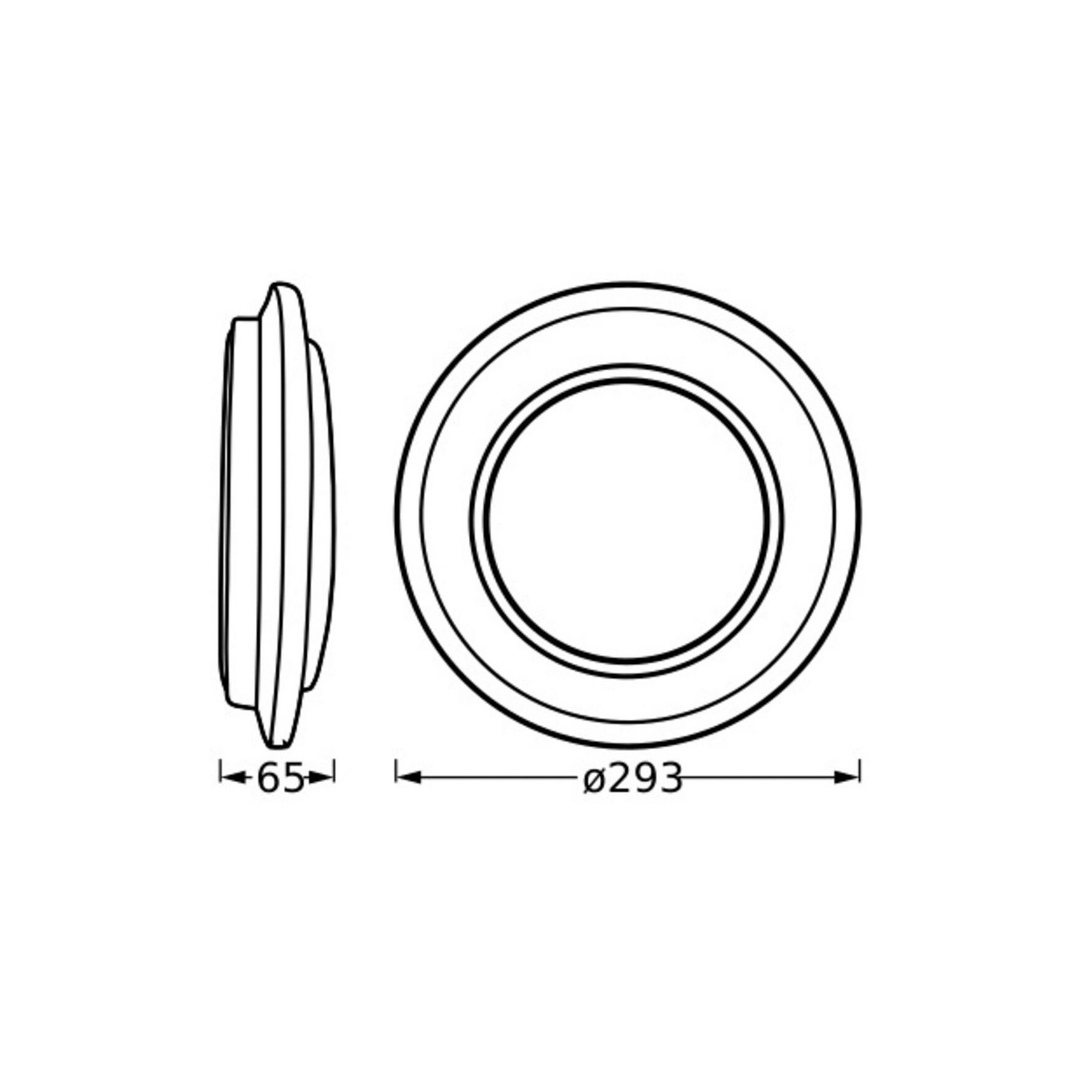 Plafonieră LED OSRAM ORBIS BERLIN negru Ø 30 cm metal